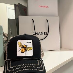 Vintage Gorin Brothers Black Queen Bee Cap - NWOT never worn